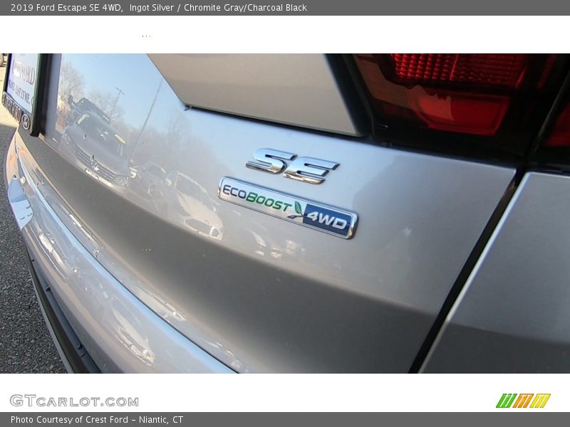 Ingot Silver / Chromite Gray/Charcoal Black 2019 Ford Escape SE 4WD