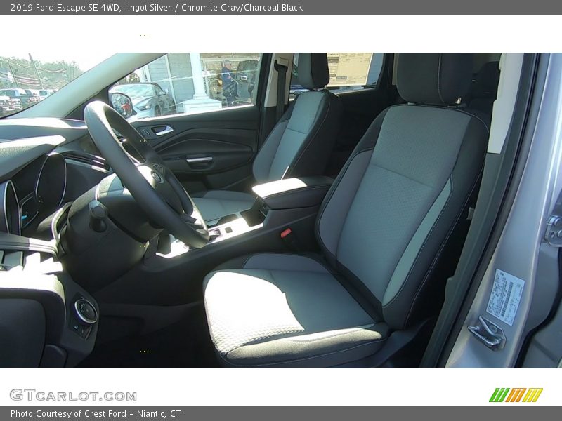 Ingot Silver / Chromite Gray/Charcoal Black 2019 Ford Escape SE 4WD