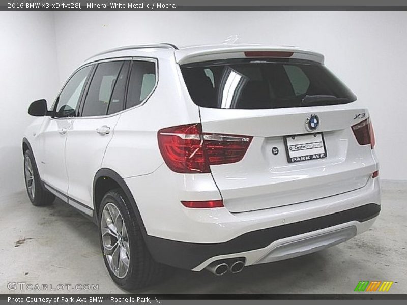 Mineral White Metallic / Mocha 2016 BMW X3 xDrive28i