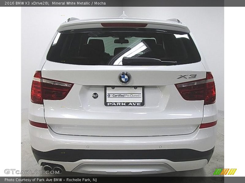 Mineral White Metallic / Mocha 2016 BMW X3 xDrive28i