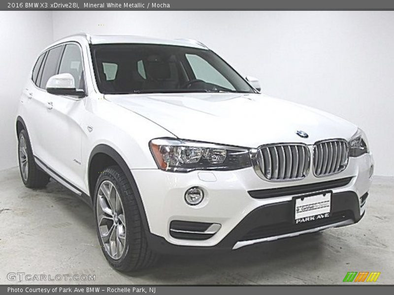 Mineral White Metallic / Mocha 2016 BMW X3 xDrive28i