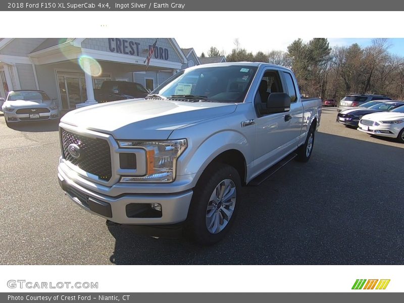 Ingot Silver / Earth Gray 2018 Ford F150 XL SuperCab 4x4