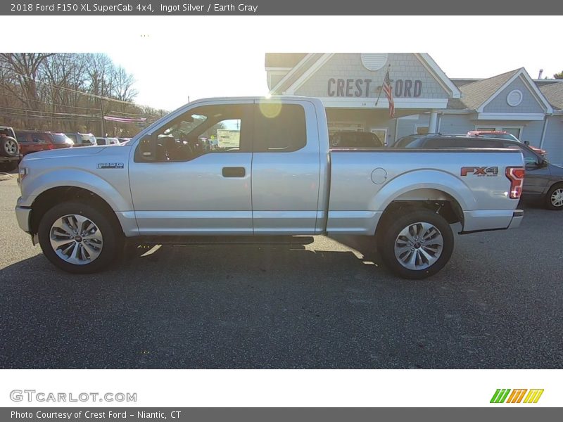 Ingot Silver / Earth Gray 2018 Ford F150 XL SuperCab 4x4