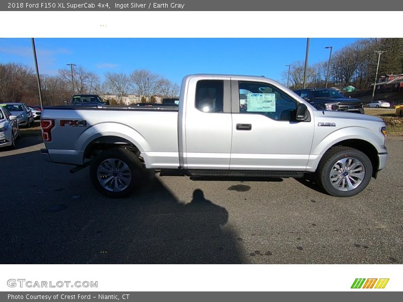 Ingot Silver / Earth Gray 2018 Ford F150 XL SuperCab 4x4