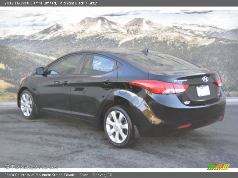 Midnight Black / Gray 2012 Hyundai Elantra Limited