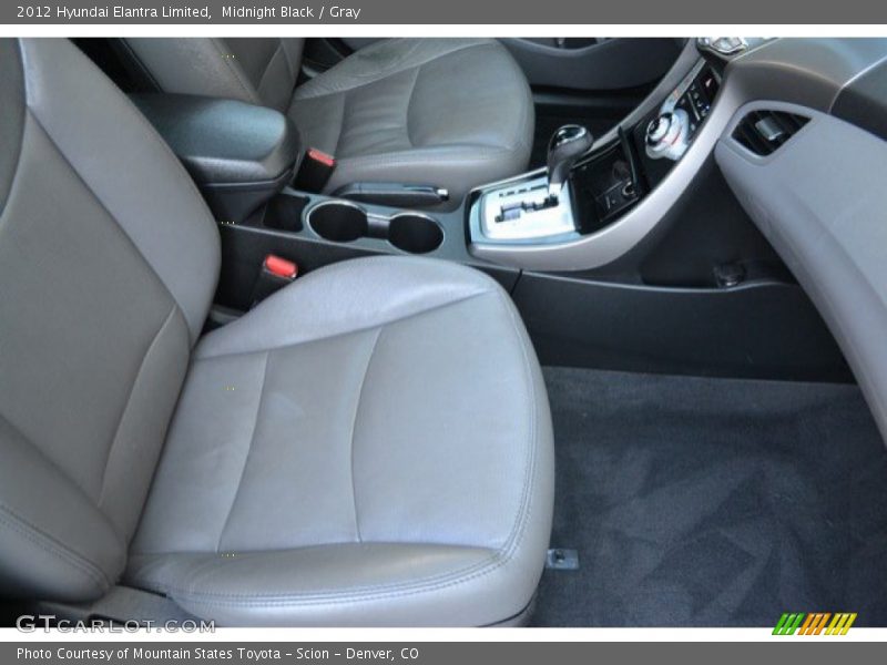 Midnight Black / Gray 2012 Hyundai Elantra Limited