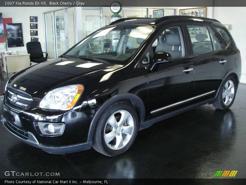 Black Cherry / Gray 2007 Kia Rondo EX V6