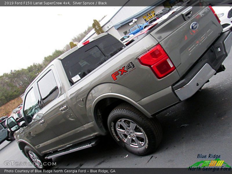 Silver Spruce / Black 2019 Ford F150 Lariat SuperCrew 4x4