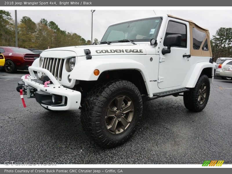 Bright White / Black 2018 Jeep Wrangler Sport 4x4