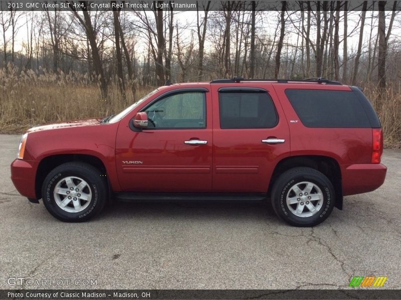 Crystal Red Tintcoat / Light Titanium 2013 GMC Yukon SLT 4x4