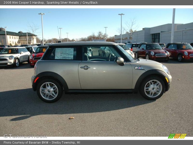 Sparkling Silver Metallic / Grey/Black 2008 Mini Cooper S Hardtop