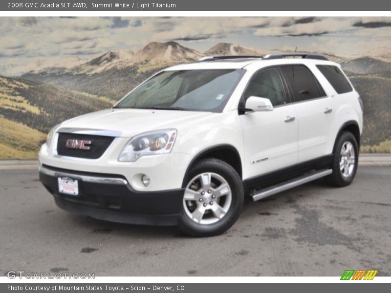 Summit White / Light Titanium 2008 GMC Acadia SLT AWD