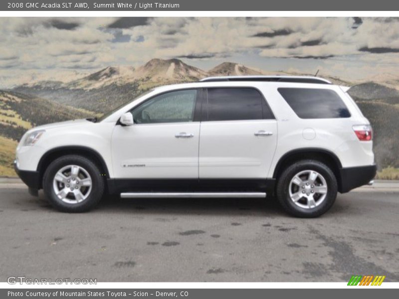 Summit White / Light Titanium 2008 GMC Acadia SLT AWD