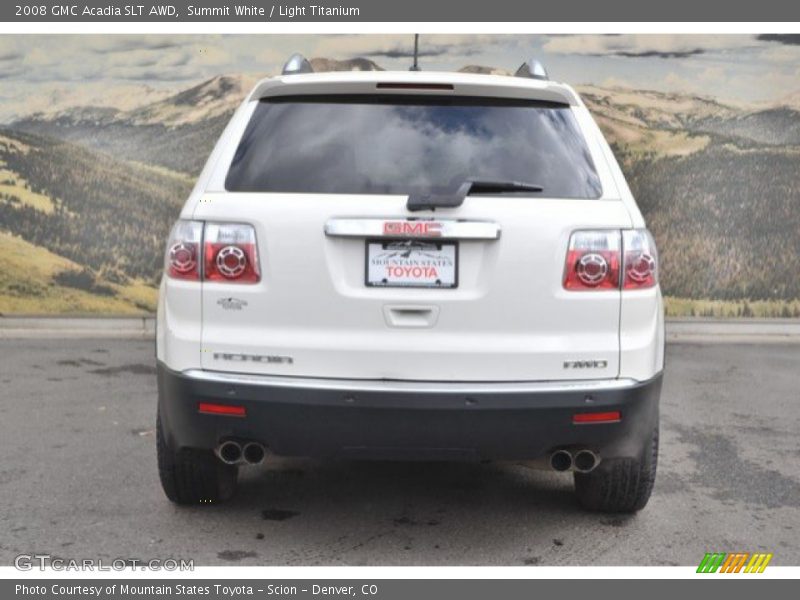 Summit White / Light Titanium 2008 GMC Acadia SLT AWD