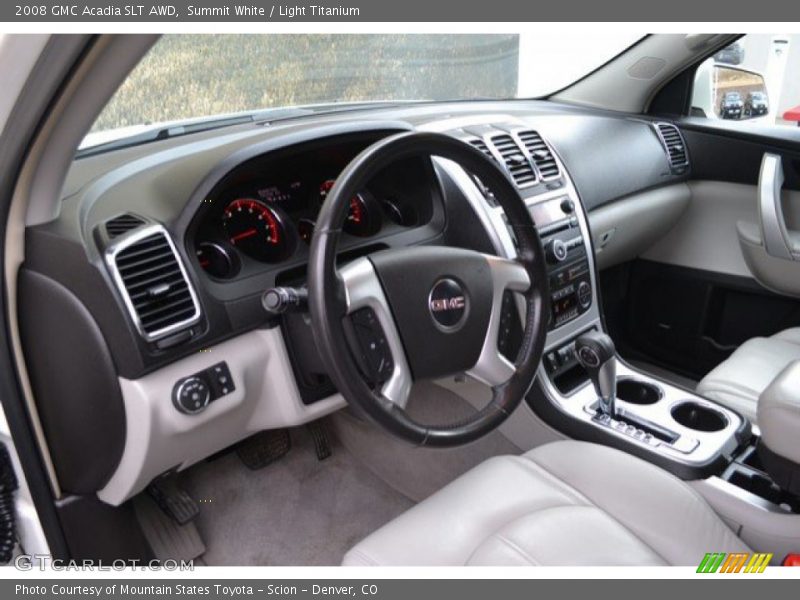 Summit White / Light Titanium 2008 GMC Acadia SLT AWD