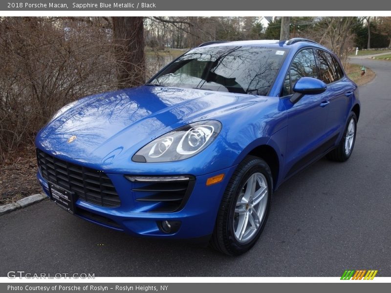 Sapphire Blue Metallic / Black 2018 Porsche Macan