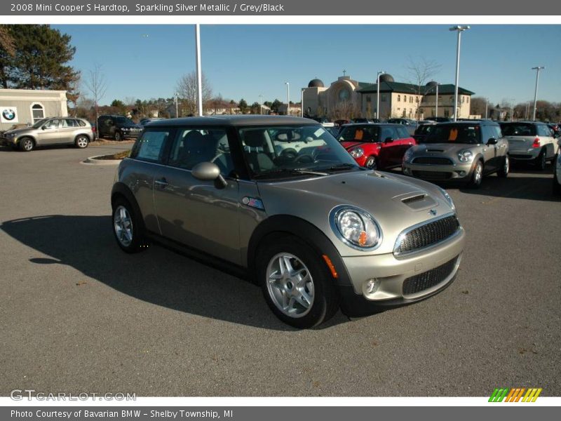Sparkling Silver Metallic / Grey/Black 2008 Mini Cooper S Hardtop