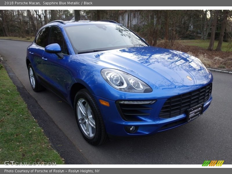 Sapphire Blue Metallic / Black 2018 Porsche Macan