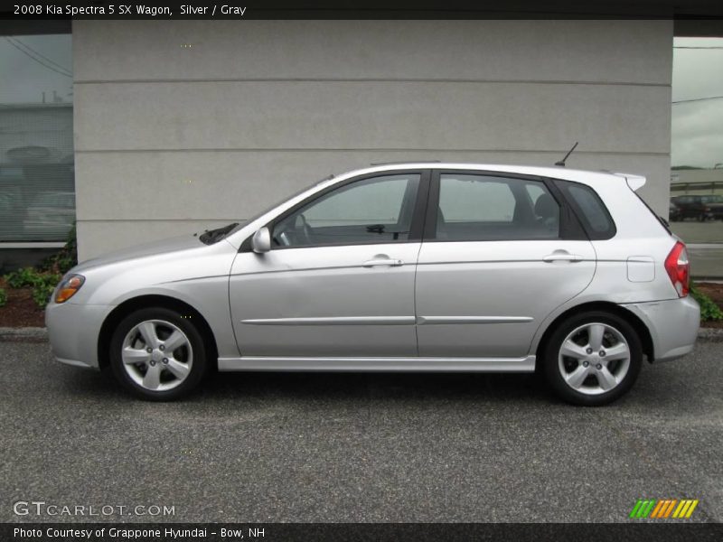 Silver / Gray 2008 Kia Spectra 5 SX Wagon
