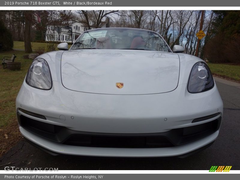 White / Black/Bordeaux Red 2019 Porsche 718 Boxster GTS