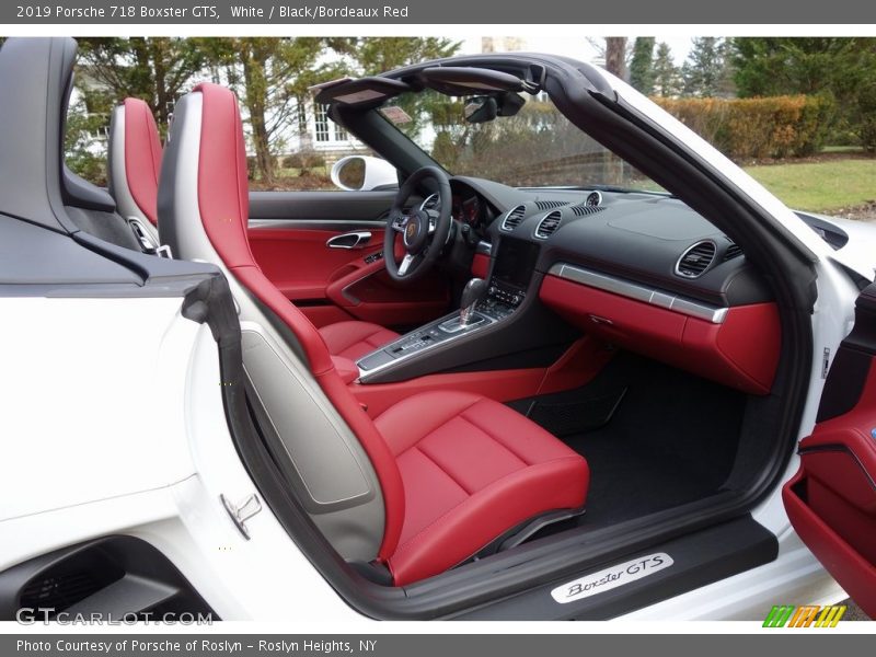 White / Black/Bordeaux Red 2019 Porsche 718 Boxster GTS