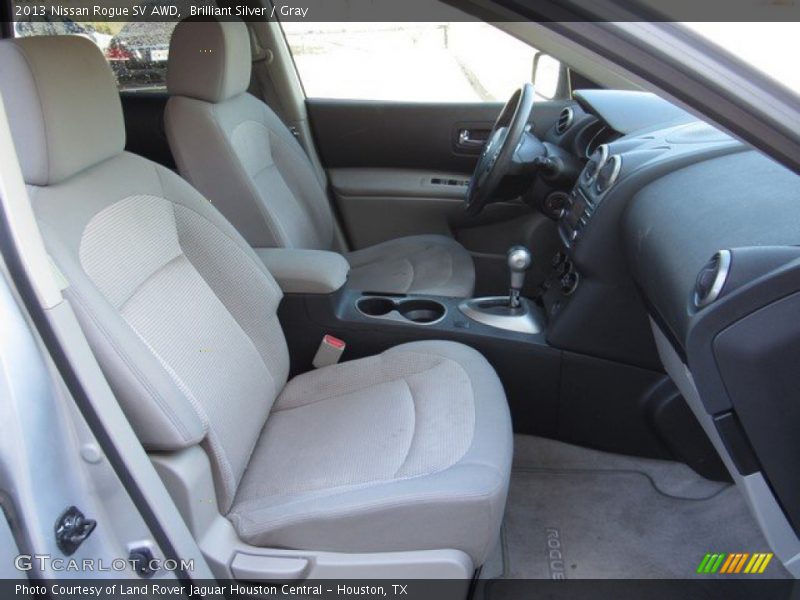 Brilliant Silver / Gray 2013 Nissan Rogue SV AWD