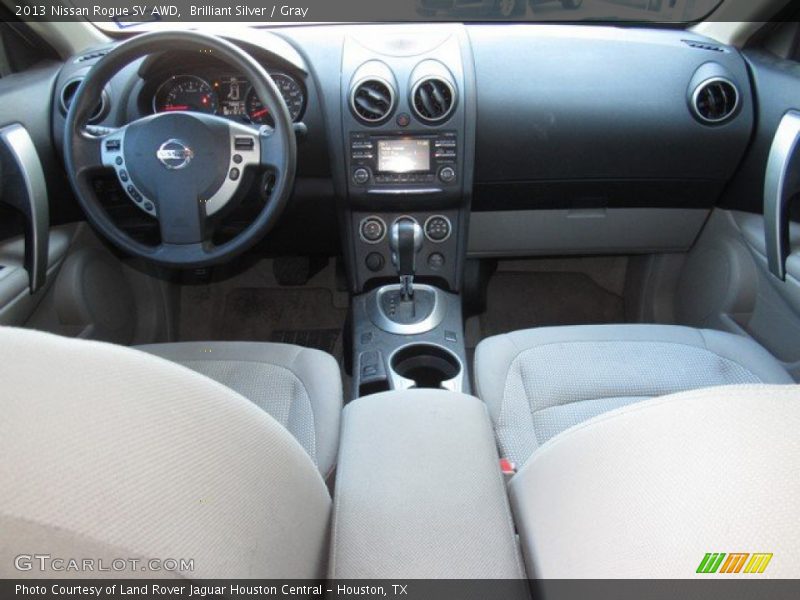 Brilliant Silver / Gray 2013 Nissan Rogue SV AWD