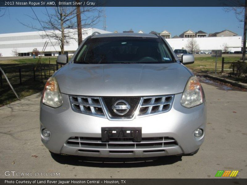 Brilliant Silver / Gray 2013 Nissan Rogue SV AWD
