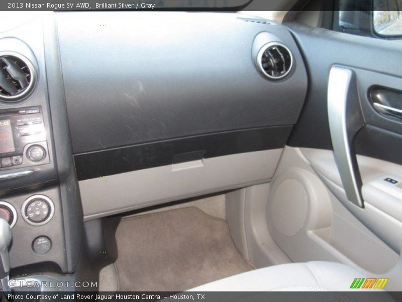 Brilliant Silver / Gray 2013 Nissan Rogue SV AWD