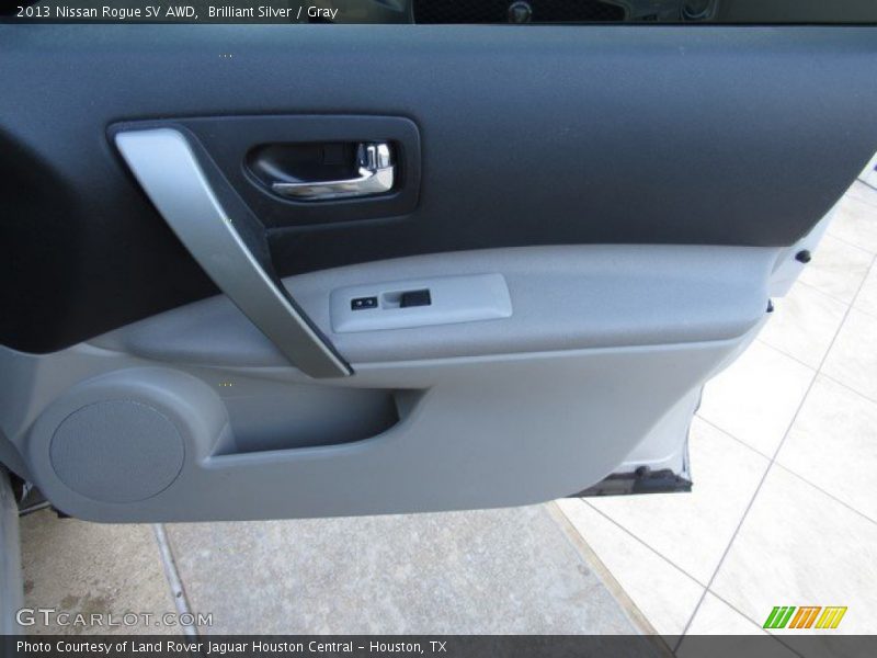 Brilliant Silver / Gray 2013 Nissan Rogue SV AWD