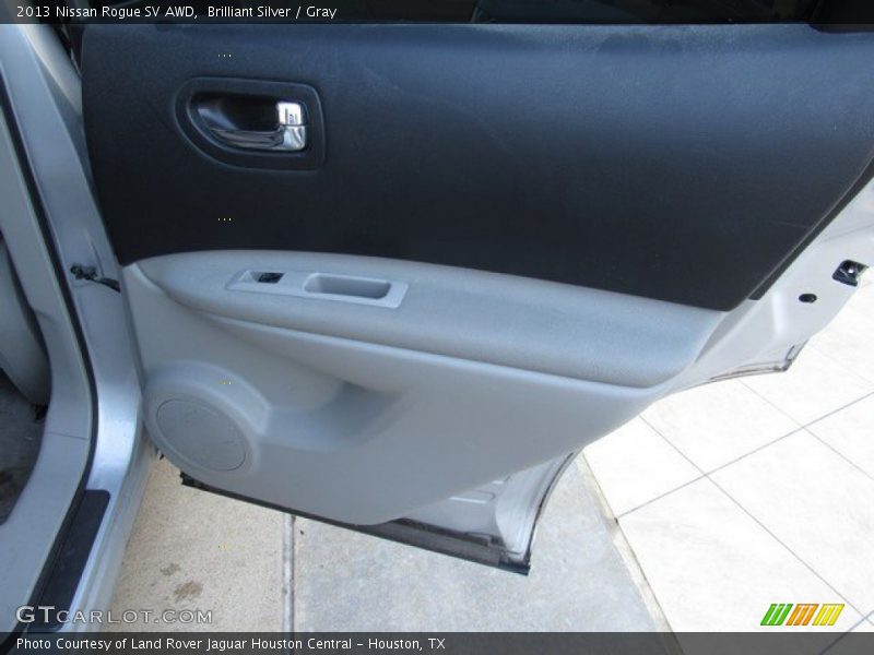 Brilliant Silver / Gray 2013 Nissan Rogue SV AWD