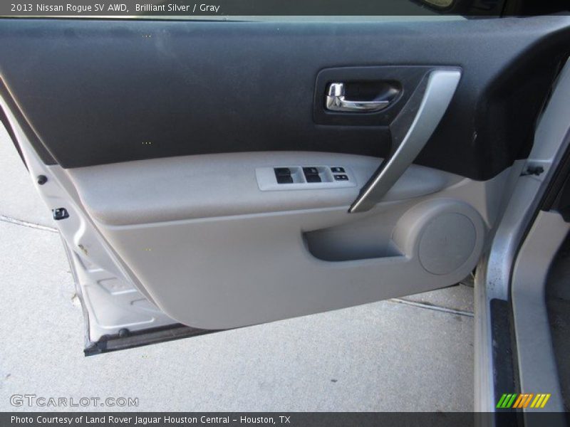 Brilliant Silver / Gray 2013 Nissan Rogue SV AWD