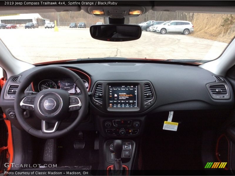 Dashboard of 2019 Compass Trailhawk 4x4