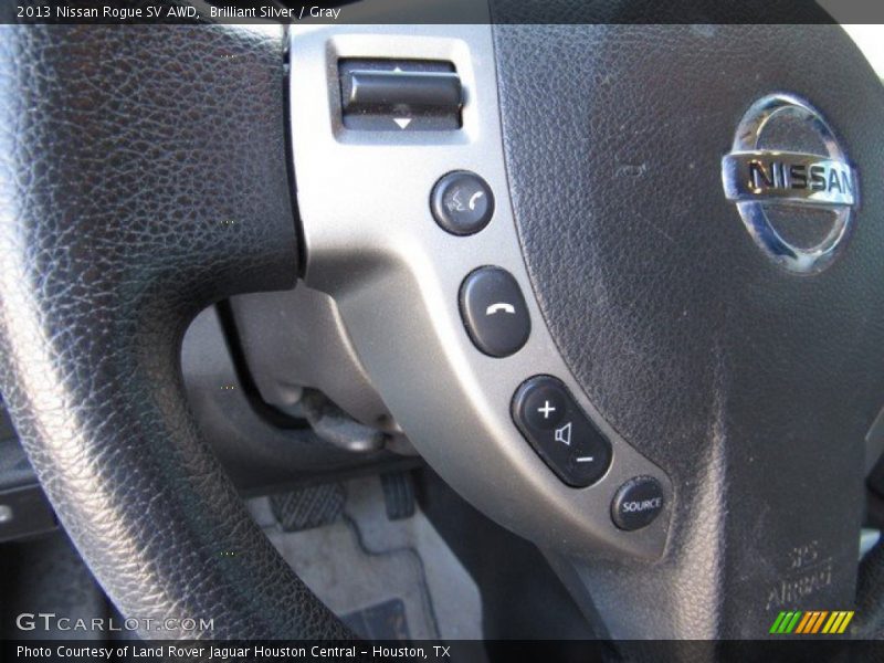 Brilliant Silver / Gray 2013 Nissan Rogue SV AWD