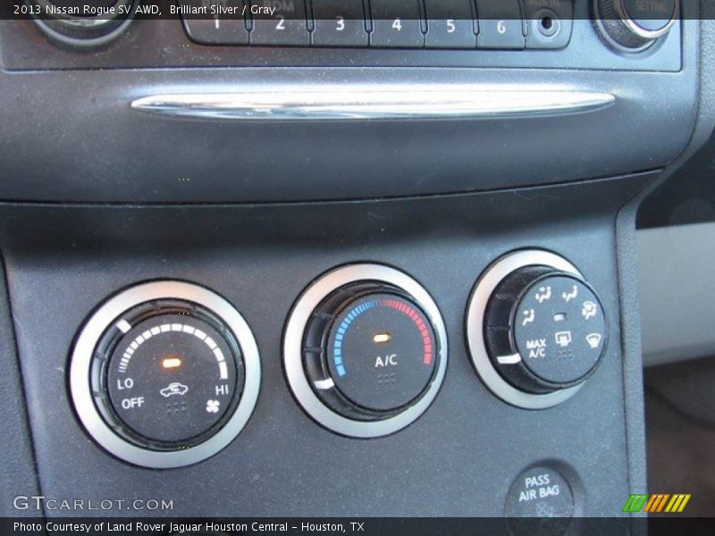 Brilliant Silver / Gray 2013 Nissan Rogue SV AWD
