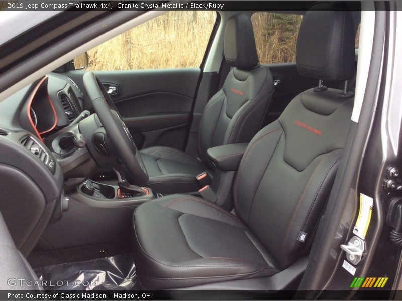 Front Seat of 2019 Compass Trailhawk 4x4