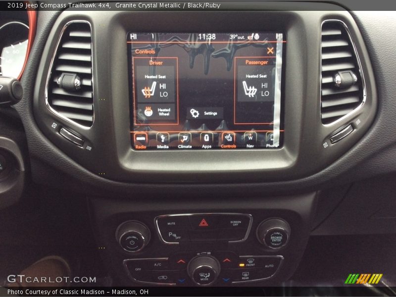 Controls of 2019 Compass Trailhawk 4x4