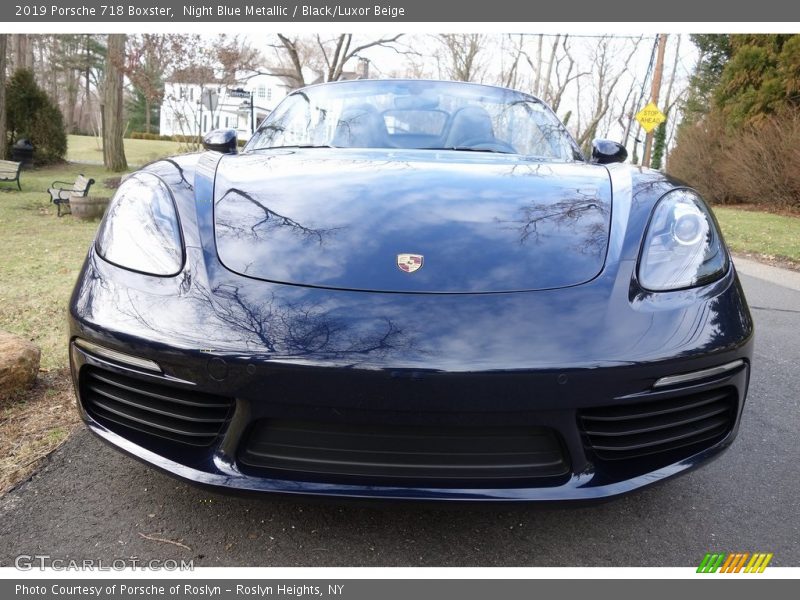 Night Blue Metallic / Black/Luxor Beige 2019 Porsche 718 Boxster