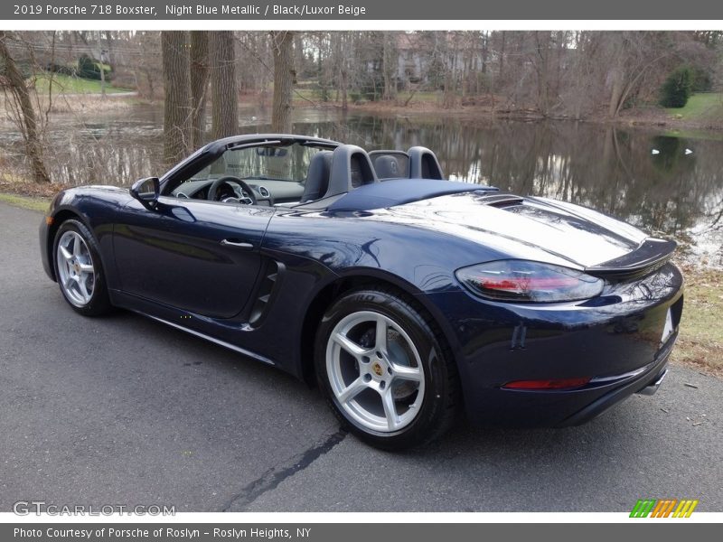 Night Blue Metallic / Black/Luxor Beige 2019 Porsche 718 Boxster
