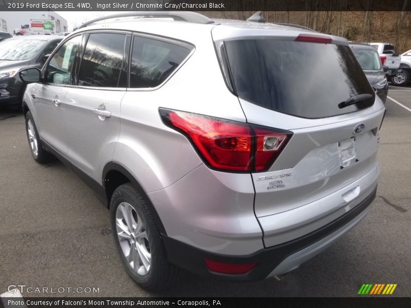 Ingot Silver / Chromite Gray/Charcoal Black 2019 Ford Escape SEL 4WD