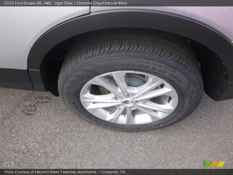Ingot Silver / Chromite Gray/Charcoal Black 2019 Ford Escape SEL 4WD