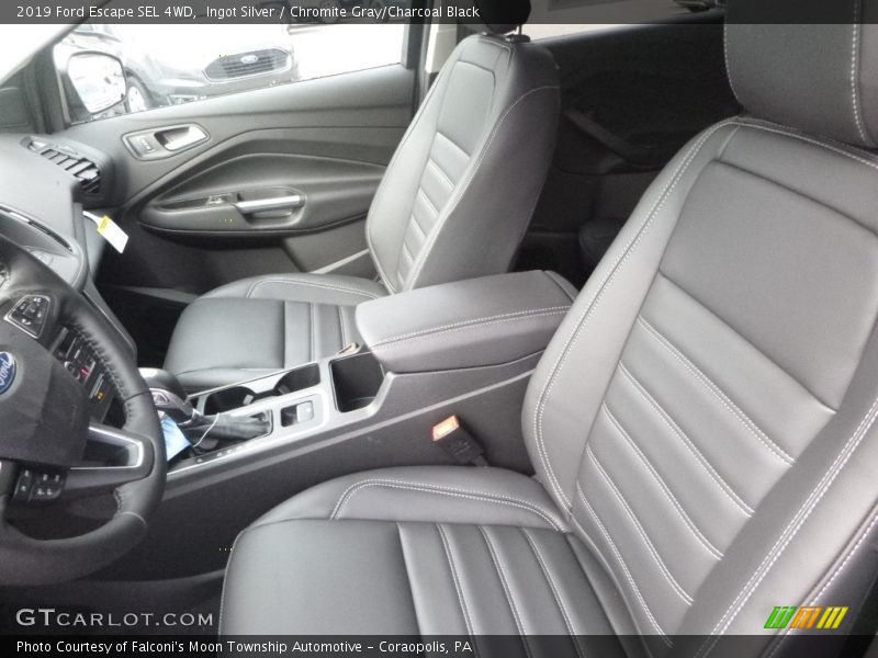 Ingot Silver / Chromite Gray/Charcoal Black 2019 Ford Escape SEL 4WD