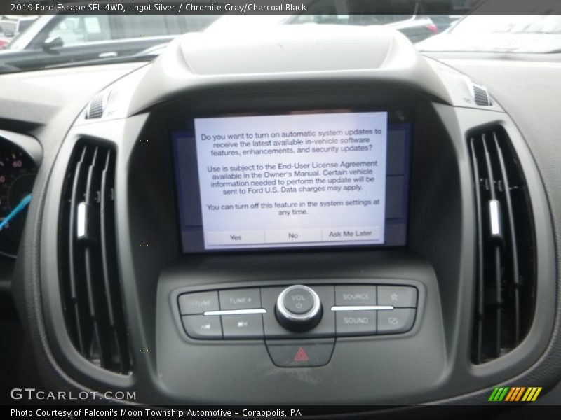 Ingot Silver / Chromite Gray/Charcoal Black 2019 Ford Escape SEL 4WD