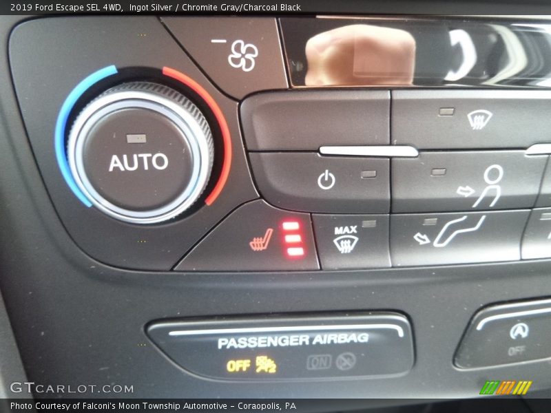 Ingot Silver / Chromite Gray/Charcoal Black 2019 Ford Escape SEL 4WD