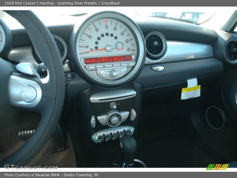 Sparkling Silver Metallic / Grey/Black 2008 Mini Cooper S Hardtop