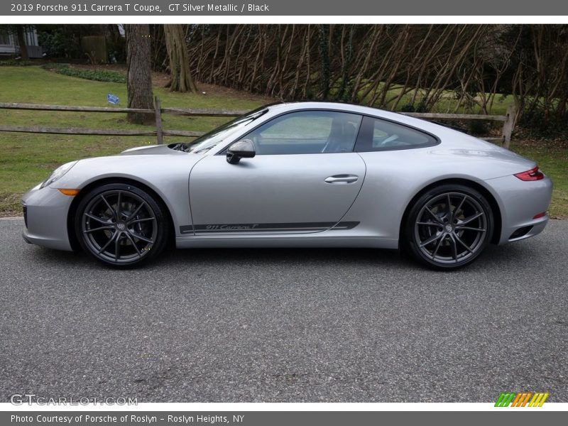 GT Silver Metallic / Black 2019 Porsche 911 Carrera T Coupe