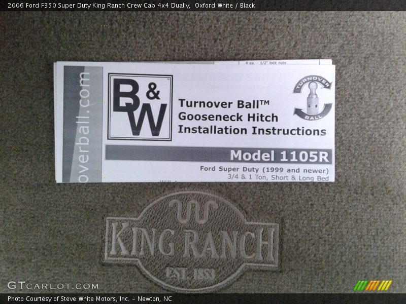 Oxford White / Black 2006 Ford F350 Super Duty King Ranch Crew Cab 4x4 Dually