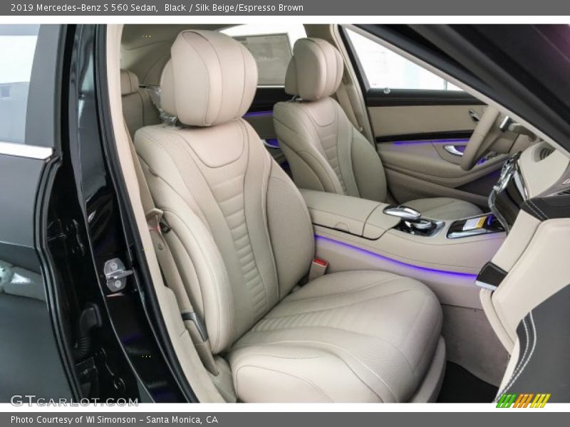 Black / Silk Beige/Espresso Brown 2019 Mercedes-Benz S 560 Sedan