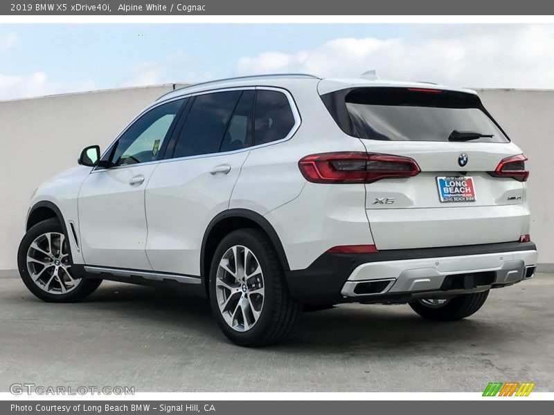 Alpine White / Cognac 2019 BMW X5 xDrive40i