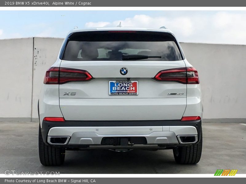 Alpine White / Cognac 2019 BMW X5 xDrive40i